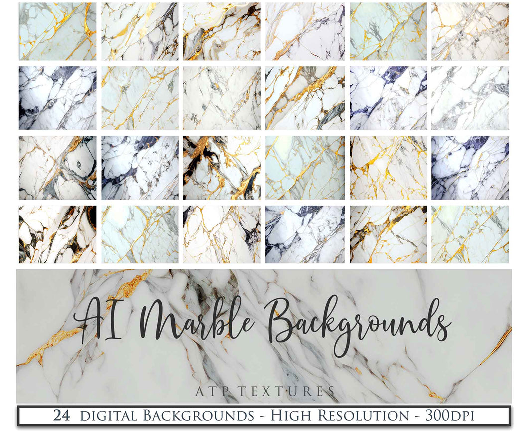 AI Digital - 24 MARBLE BACKGROUNDS