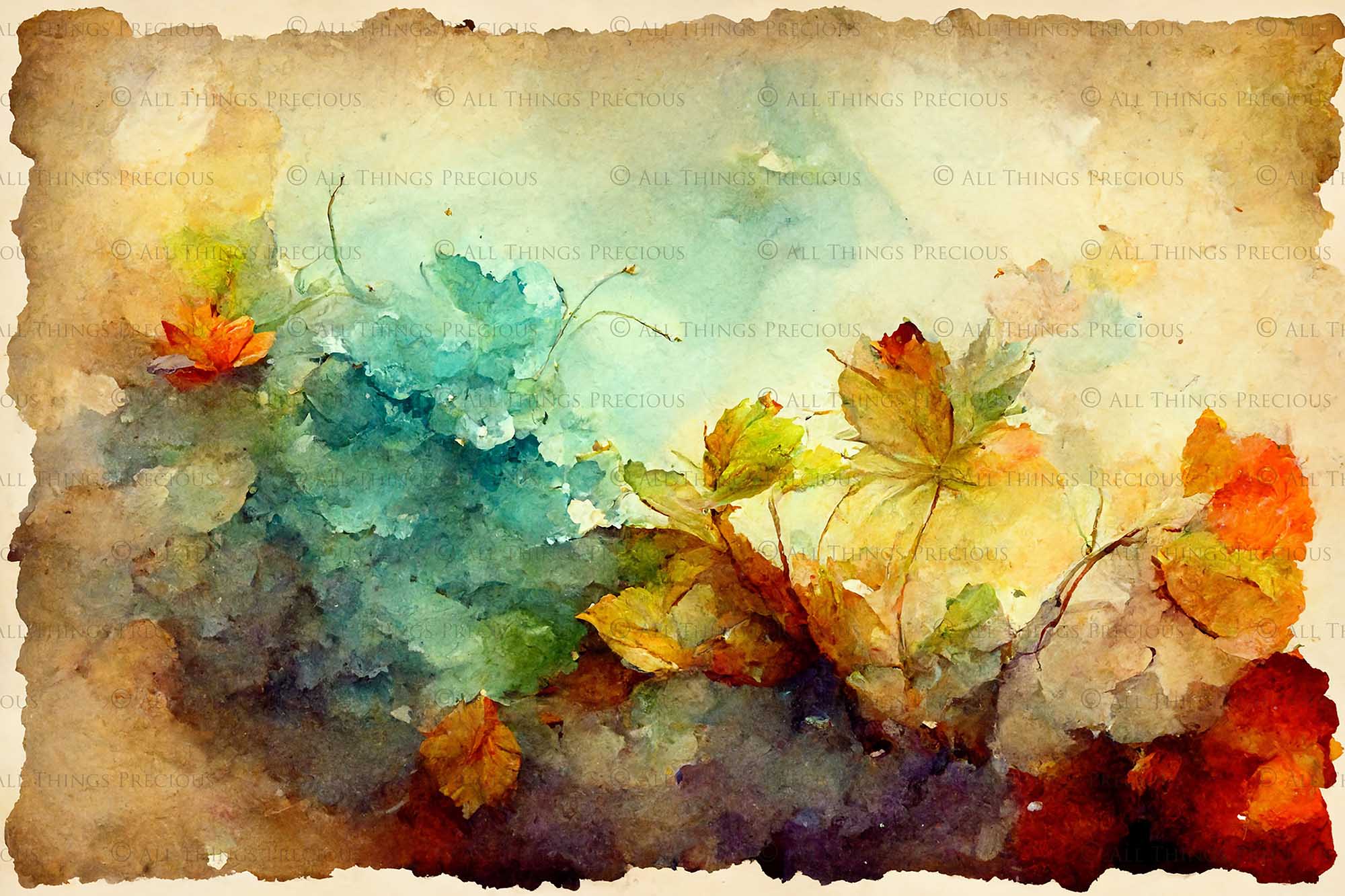 AI Digital - 24 WATERCOLOUR BACKGROUNDS - Set 1