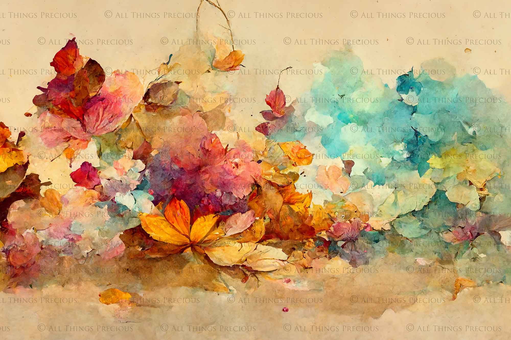 AI Digital - 24 WATERCOLOUR BACKGROUNDS - Set 3