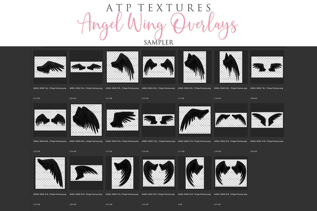 Png Angel Wings, Png Wings, Wing Overlays, Angel Clipart, Clipart wings, Png Overlays, Photo Editing, Photoshop, High Resolution, ATP textures.