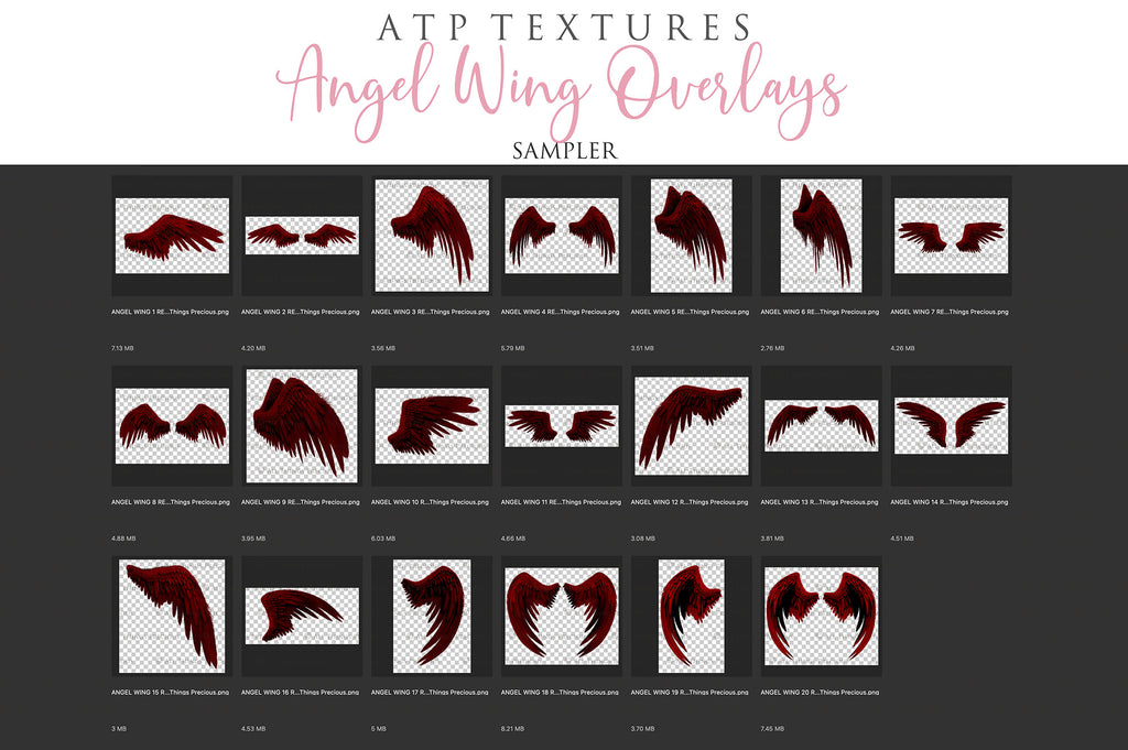 Png Angel Wings, Png Wings, Wing Overlays, Angel Clipart, Clipart wings, Png Overlays, Photo Editing, Photoshop, High Resolution, ATP textures.