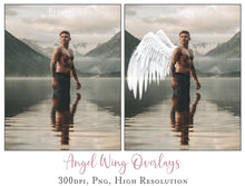 Load image into Gallery viewer, Png clipart, Angel Wings, Digital Overlays, Fine Art, Photography, Photoshop edits, Digital Art, Angel wing overlays, High resolution, Angel Clipart, Wing Clipart by ATP textures.

