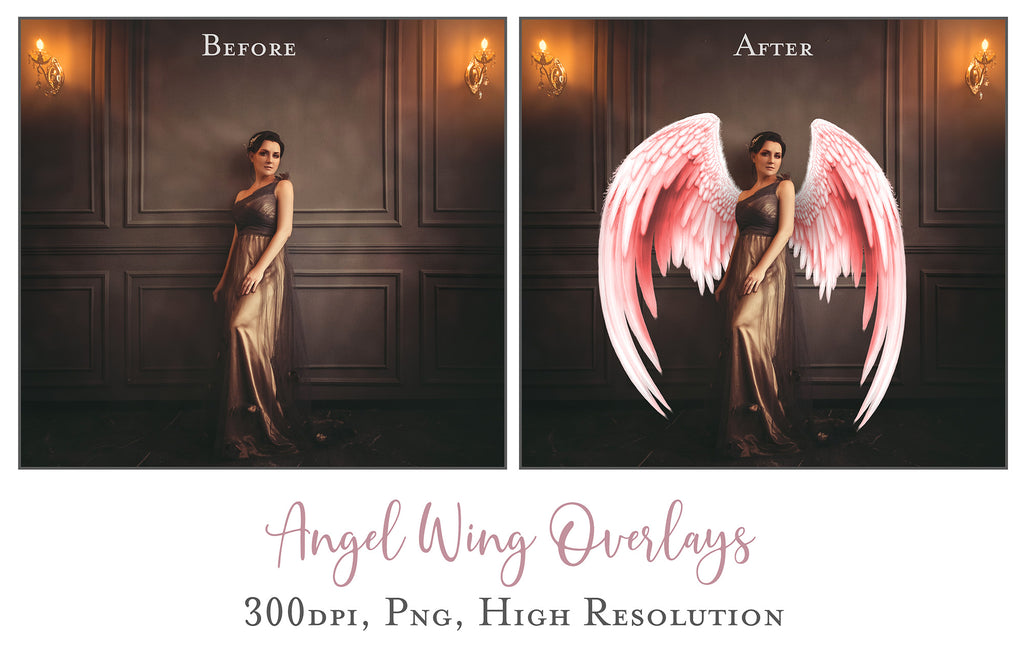 Png clipart, Angel Wings, Digital Overlays, Fine Art, Photography, Photoshop edits, Digital Art, Angel wing overlays, High resolution, Angel Clipart, Wing Clipart by ATP textures.