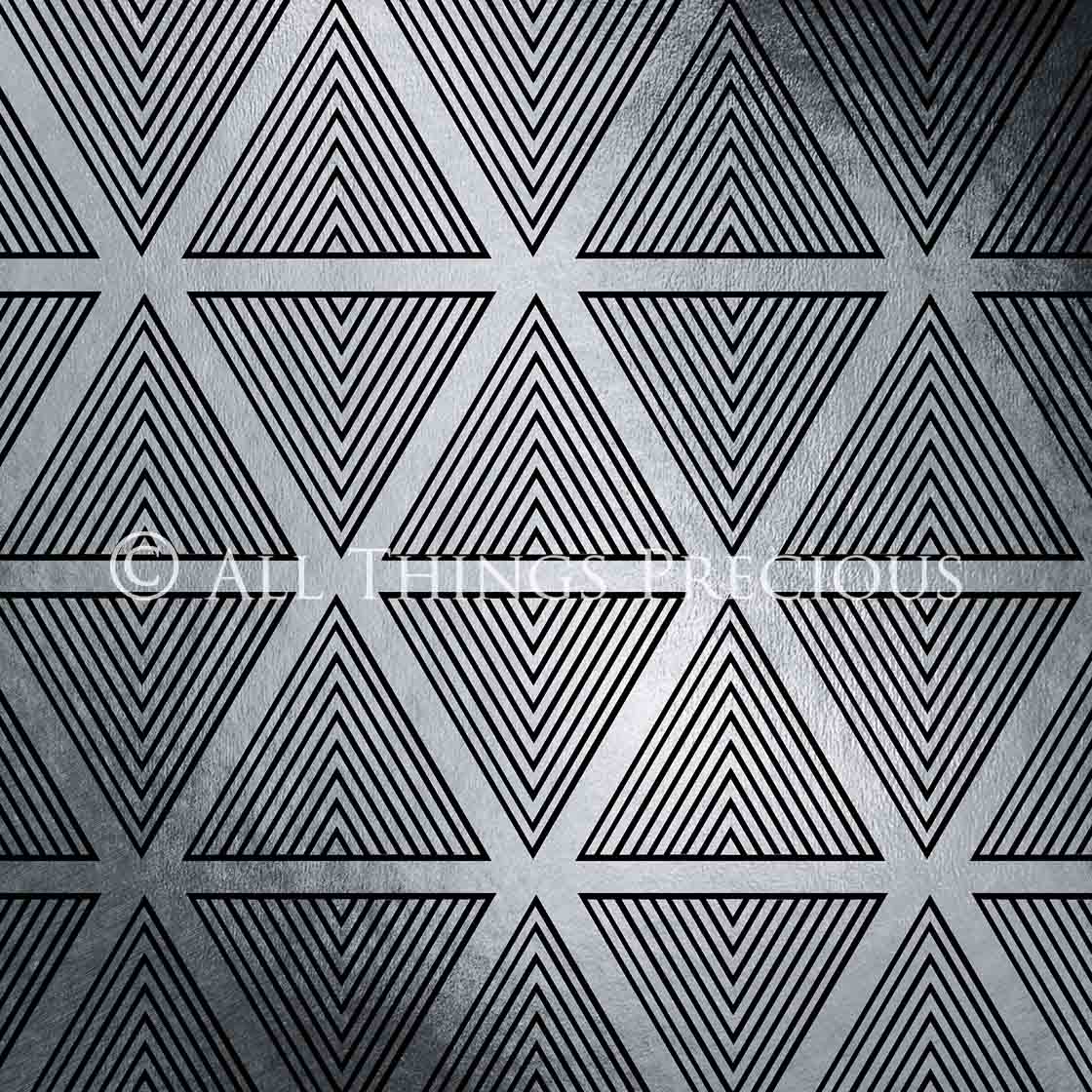 ART DECO - BLACK & SILVER Digital Papers Set 3 - Free Download