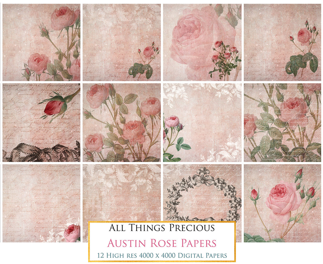 AUSTIN ROSE - Digital Papers