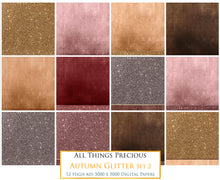 Load image into Gallery viewer, AUTUMN GLITTER Set 2 Digital Papers - FREE DOWNLOAD
