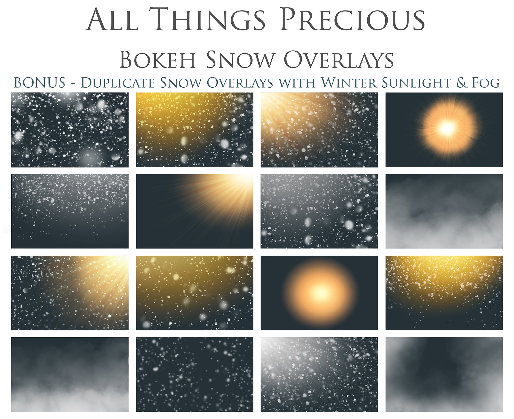 Png overlays for photography, digital art, scrapbooking. Png Bokeh overlays, Snow Overlays, Sun flare overlays, Photo overlays, Sunlight Overlays by ATP textures.