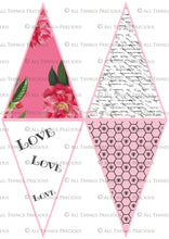 Load image into Gallery viewer, FRENCH BUNTING, Printable Png Banner - PINK - Clipart - Free Download
