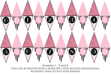 Load image into Gallery viewer, FRENCH BUNTING, Printable Png Banner - PINK - Clipart - Free Download
