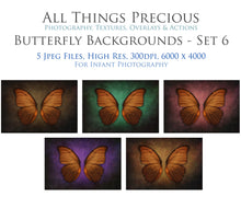 Load image into Gallery viewer, DIGITAL BACKDROP - Butterflies Set 6
