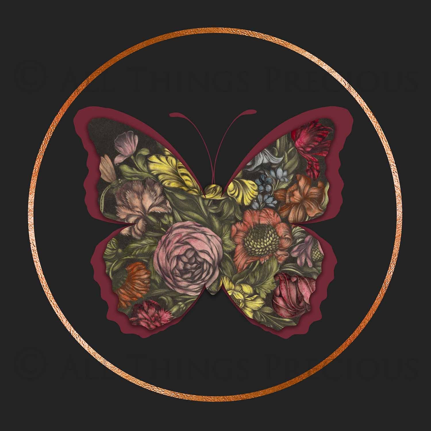 BUTTERFLY PRINT CLIPART Set 5 - Clipart