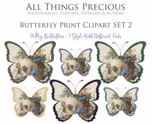 Load image into Gallery viewer, BUTTERFLY PRINT CLIPART Set 2 - Clipart
