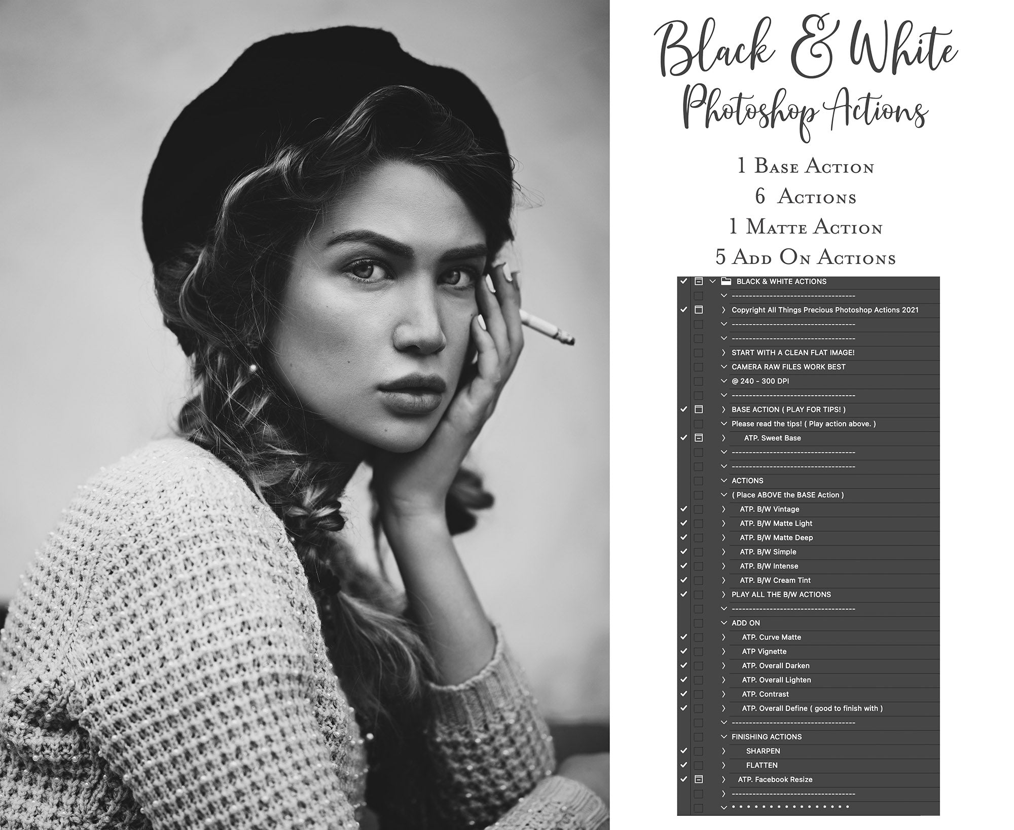 Photoshop Actions for Photography Edits. PS atn files are compatible with all versions of photoshop above CS6. Photoshop Actions for professional photographers, photo edits and Instagram influencers. Warm, Rich, light, Matte. For Wedding, Newborn, Studio Photography. By ATP Textures