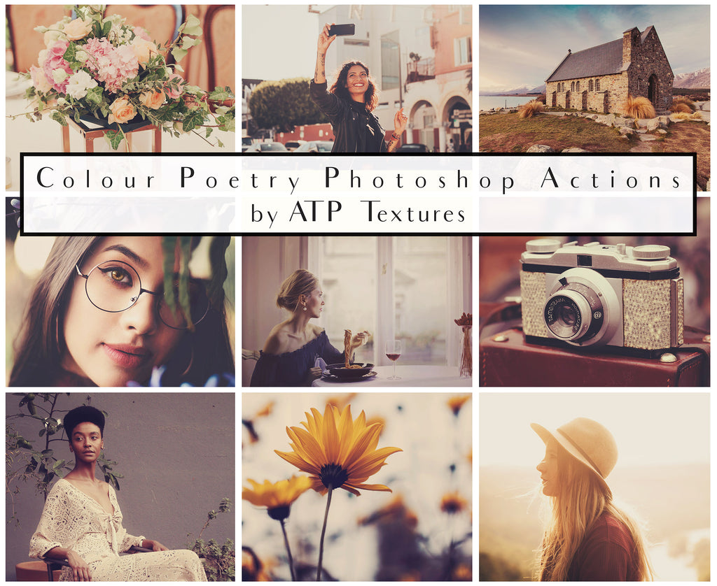 Photoshop Actions for Photography Edits. PS atn files are compatible with all versions of PS CS6. Photoshop Actions for professional photographers, photo edits and Instagram influencers. Warm, Rich, Light, Matte. For Wedding, Newborn, Studio Photography. By ATP Textures