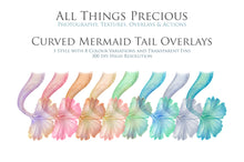 Load image into Gallery viewer, CURVE MERMAID TAILS - Digital Overlays
