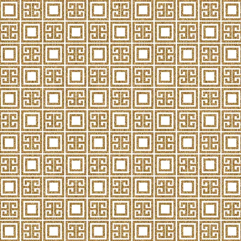 CHINESE PATTERN - GOLD & WHITE Digital Papers Set 3