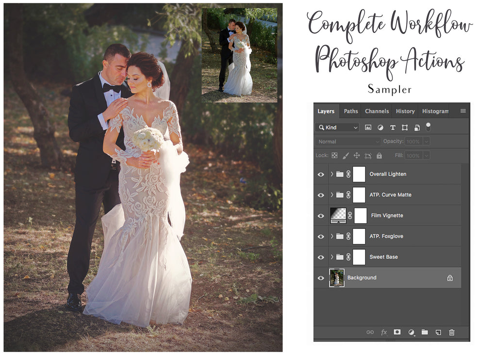 Photoshop Actions for Photography Edits. PS atn files are compatible with all versions of PS CS6. Photoshop Actions for professional photographers, photo edits and Instagram influencers. Warm, Rich, Light, Matte. For Wedding, Newborn, Studio Photography. By ATP Textures