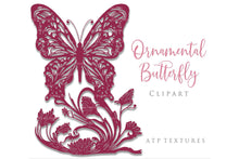 Load image into Gallery viewer, SVG / PNG Butterfly Silhouette - Clipart - Set 4
