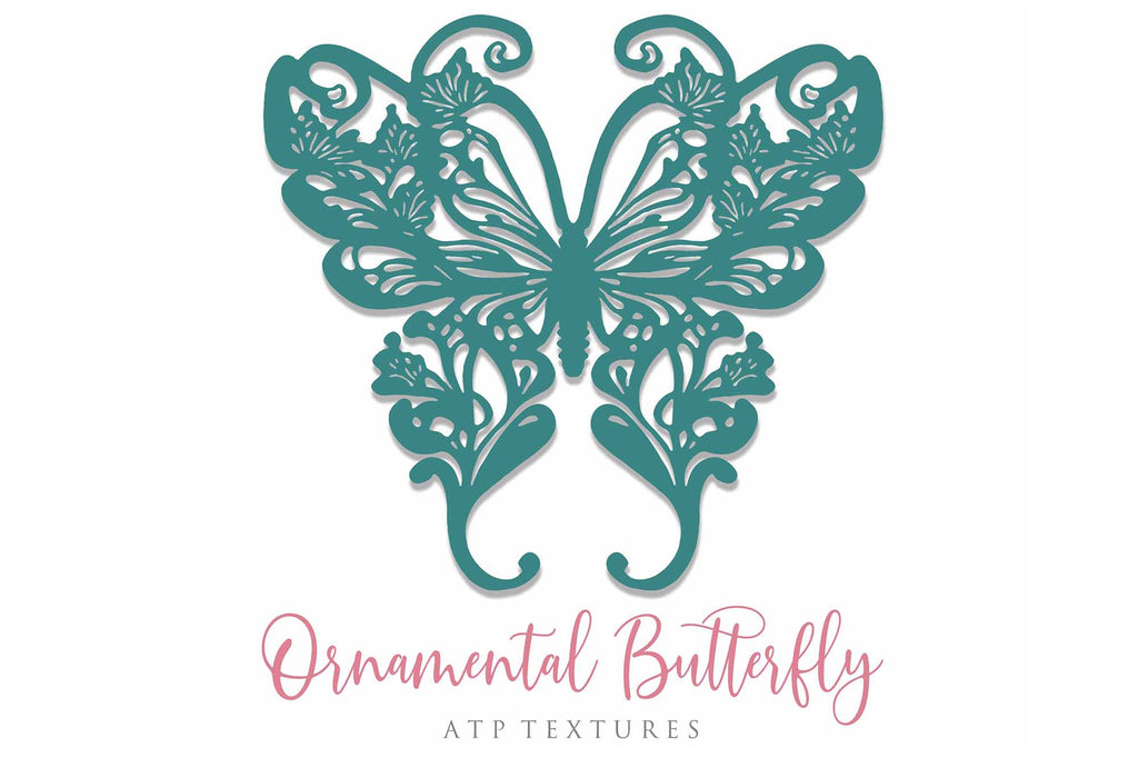 Ornamental Butterfly Clipart.Svg Clipart. Svg, Png Clipart for Cricut or Silhouette Cameo. Sublimation art.  Cut or Print. High resolution files.