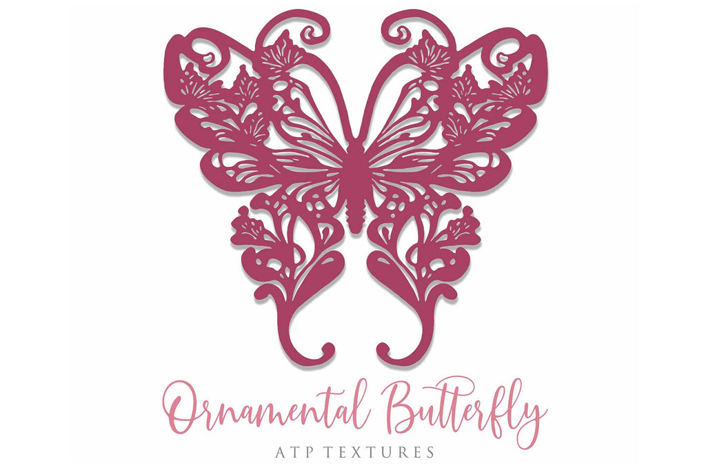 Ornamental Butterfly Clipart.Svg Clipart. Svg, Png Clipart for Cricut or Silhouette Cameo. Sublimation art.  Cut or Print. High resolution files.