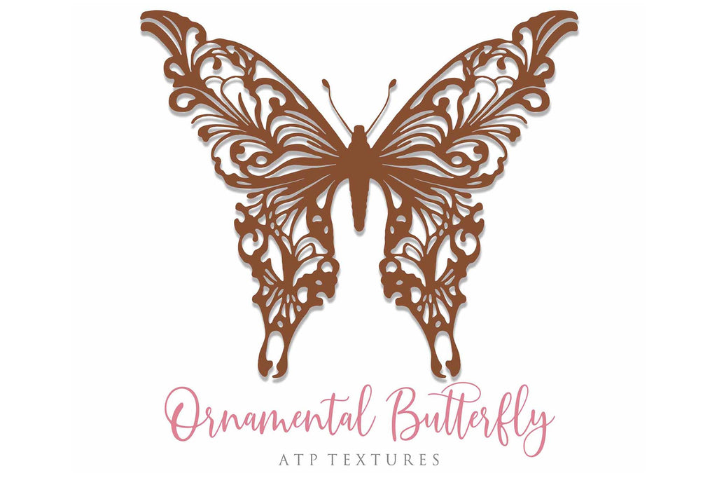 Ornamental Butterfly Clipart.Svg Clipart. Svg, Png Clipart for Cricut or Silhouette Cameo. Sublimation art.  Cut or Print. High resolution files.