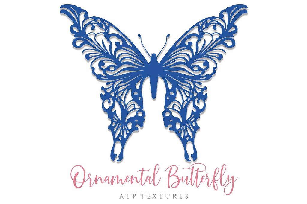 Ornamental Butterfly Clipart.Svg Clipart. Svg, Png Clipart for Cricut or Silhouette Cameo. Sublimation art.  Cut or Print. High resolution files.