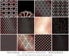 Load image into Gallery viewer, ART DECO - ROSE &amp; GOLD Digital Papers Set 4 - Free Download
