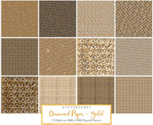 Load image into Gallery viewer, DIAMONDS - GOLD Digital Papers
