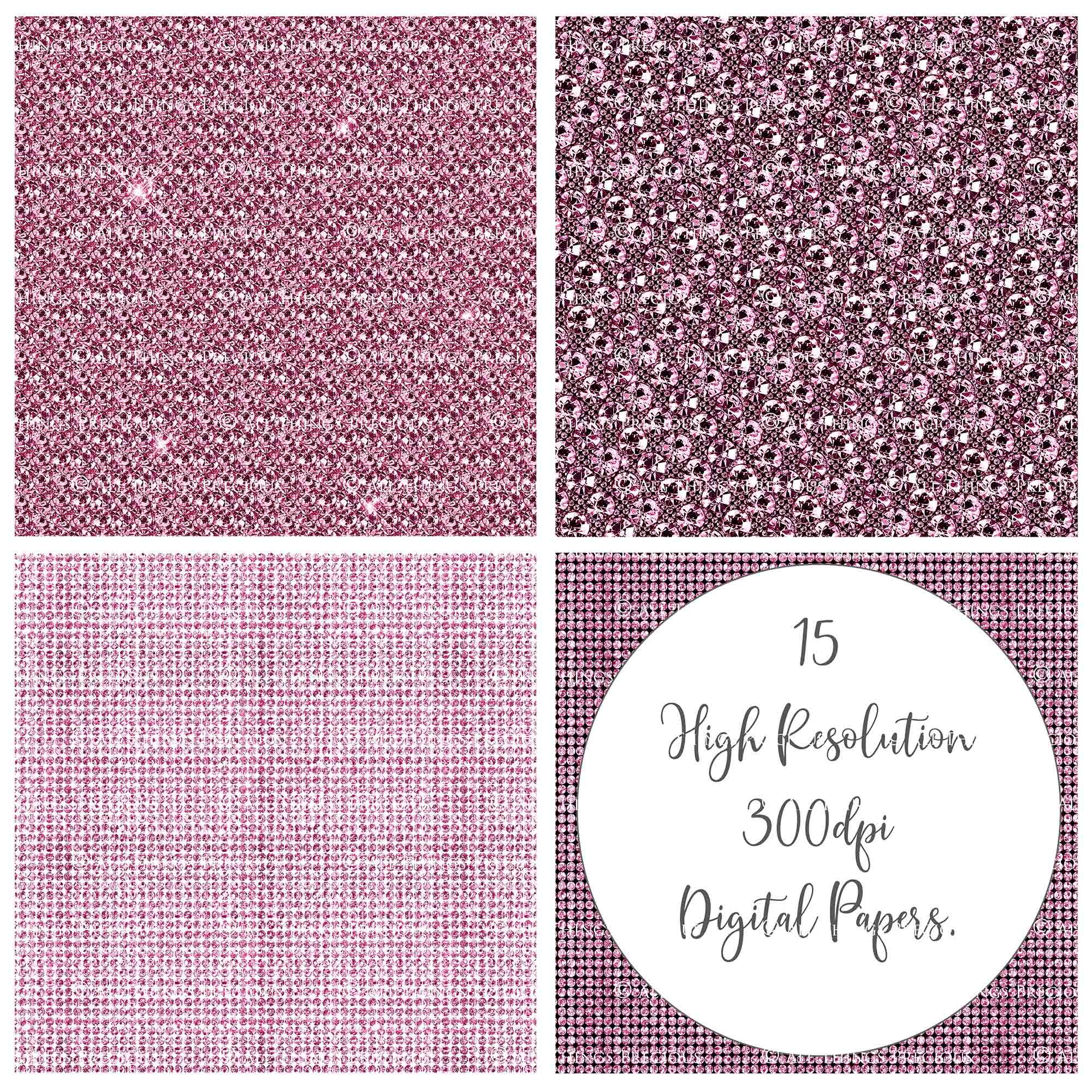 DIAMONDS - PINK Digital Papers