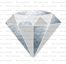 Load image into Gallery viewer, SILVER &amp; COLOUR DIAMONDS - Clipart FREE DOWNLOAD
