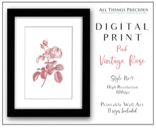 Load image into Gallery viewer, Floral PINK No.4 - DIGITAL PRINT
