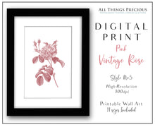 Load image into Gallery viewer, Floral PINK No.5 - DIGITAL PRINT

