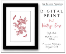 Load image into Gallery viewer, Floral PINK No.6 - DIGITAL PRINT
