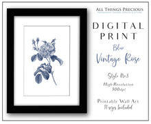Load image into Gallery viewer, Floral BLUE No.8 - DIGITAL PRINT
