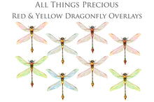 Load image into Gallery viewer, DRAGONFLY OVERLAYS - Red &amp; Yellow - Digital Overlays
