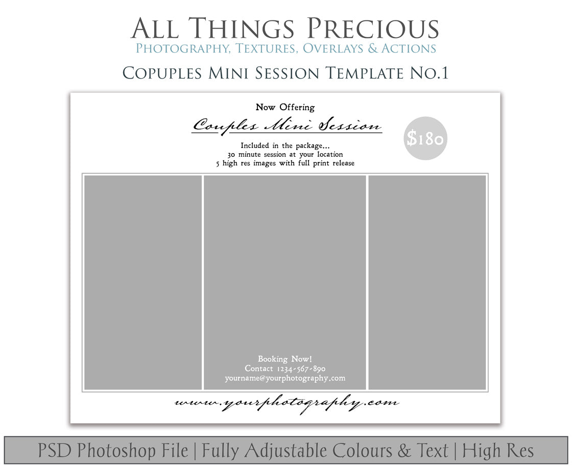COUPLES MINI SESSION - PSD Template No. 1