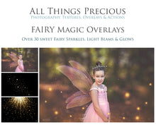 Load image into Gallery viewer, BUNDLE - FAIRY WING &amp; Digital Overlays with Photoshop ACTIONS
