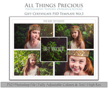 Load image into Gallery viewer, Template Set No.2  GIFT Certificate / MINI Session / PRINT Release BUNDLE
