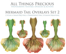 Load image into Gallery viewer, MERMAID TAILS Set 2 - Digital Overlays
