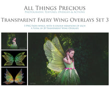 Load image into Gallery viewer, BUNDLE - FAIRY WING &amp; Digital Overlays with Photoshop ACTIONS
