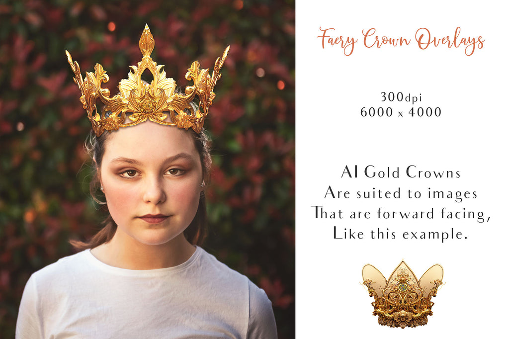 High Resolution Overlays for Photographers, Digital Art and Scrapbooking.Gorgeous clipart Faery Crowns! Created in AI and altered in photoshop. In high resolution, perfect for your next edit or project! Png graphic photography assets. Sublimation art. ATP Textures