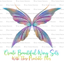 Load image into Gallery viewer, PRINTABLE FAIRY WINGS for Art Dolls - Set 38
