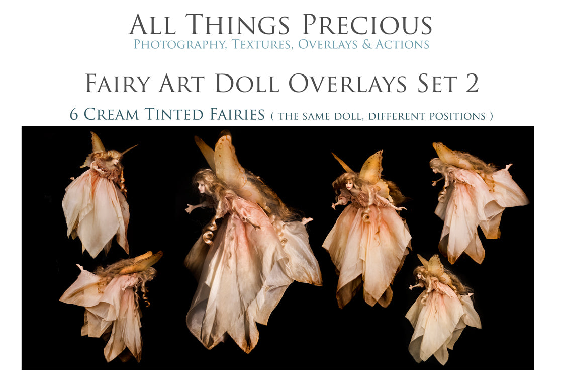 Realistic fairy overlays for photography. Fantasy photo editing graphic assets. High resolution images. ATP Textures.