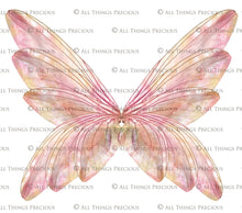 Load image into Gallery viewer, Digital Faery Wing Overlays. Png overlays for photoshop. Photography editing. High resolution, 300dpi fairy wings. Overlays for photography. Digital stock and resources. Graphic design. Fairy Photos. Colourful Fairy wings. Faerie Wings. ATP Textures. Overlays. Actions, Textures, Photo Resources, Photoshop. 
