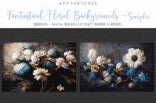 Load image into Gallery viewer, FANTASTICAL Floral Background TEXTURES / DIGITAL BACKDROPS - Set 1
