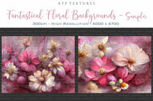 Load image into Gallery viewer, AI Digital - 12 FANTASTICAL FLORAL BACKGROUNDS - Set 2 - PINK
