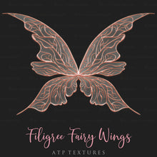Load image into Gallery viewer, 25 Png FILIGREE FAIRY WING Overlays - Set 2
