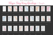 Load image into Gallery viewer, 25 Png FILIGREE FAIRY WING Overlays - Set 11
