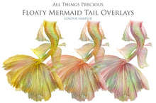 Load image into Gallery viewer, FLOATY MERMAID TAILS - Digital Overlays
