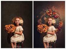 Load image into Gallery viewer, 12 FLORAL WREATH Digital backgrounds - Set 1
